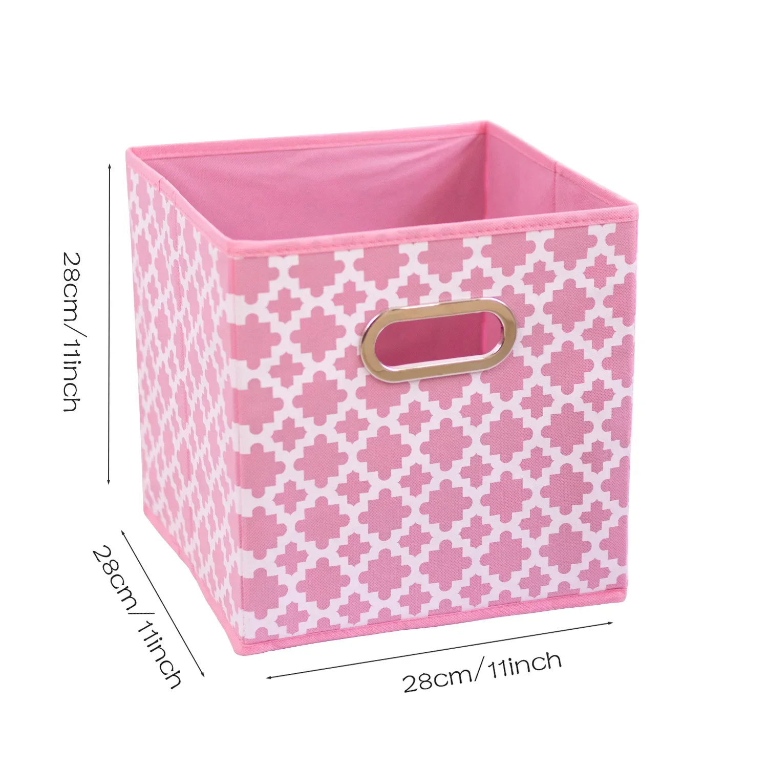 Foldable Clothing Storage Box Cube Drawer for Closet Multi-function Sundries Storage Organizer With Handle for Storage Shelves: SKY BLUE