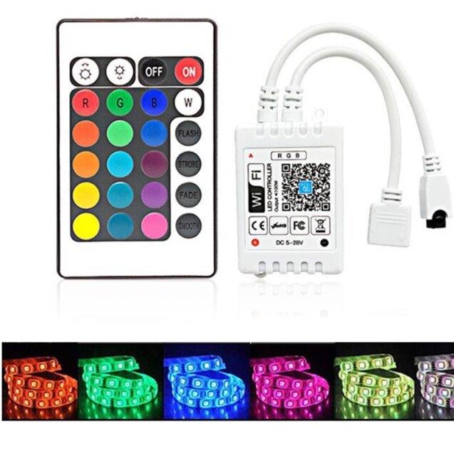 XUNATA RGB LED Controller 10A/30A Mit Fernbedienung – Für 12V & 24V LED-Strips, Dimmbar