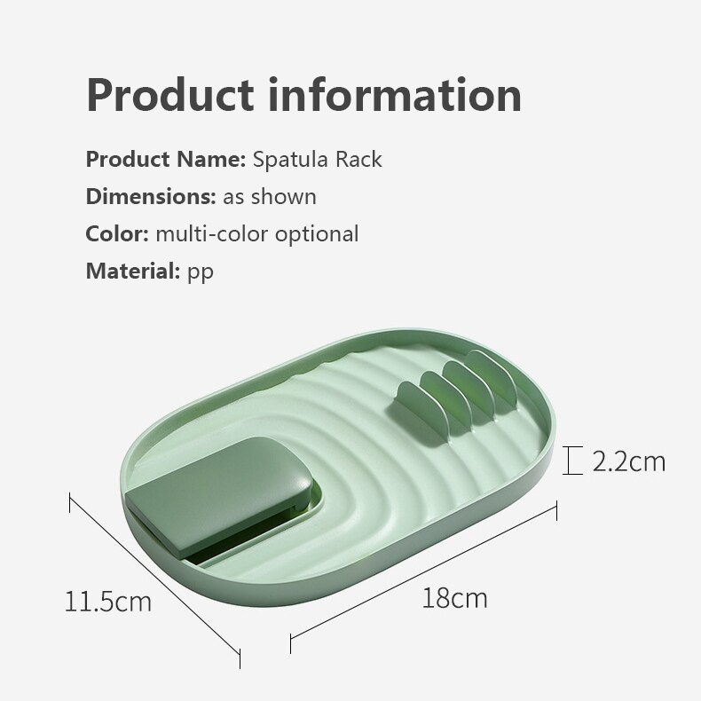 Keuken Spatel Deksel Deksel Rack Huishoudelijke Koken Gerechten Zet Spatel Mat Keuken Opbergrek Lepel Rust Keuken Accessoires
