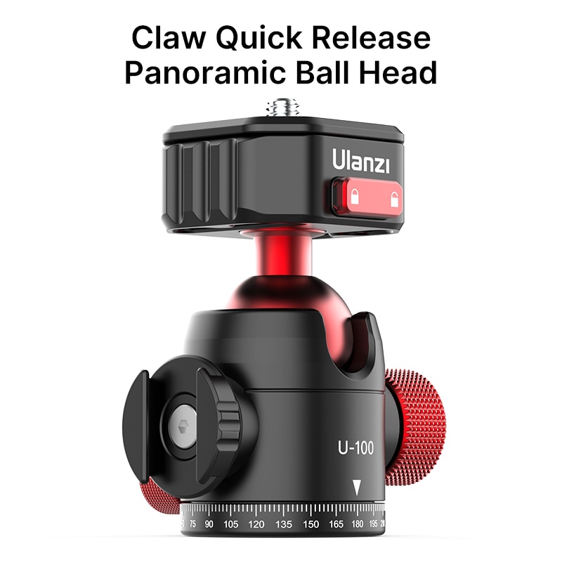 Ulanzi 2 in 1 Metall Kugelkopf Stativ Ball Köpfe schnell Freisetzung Kugelkopf Montieren Mit 1/4 Schrauben für DSLR Gimbal Schieberegler zubehör