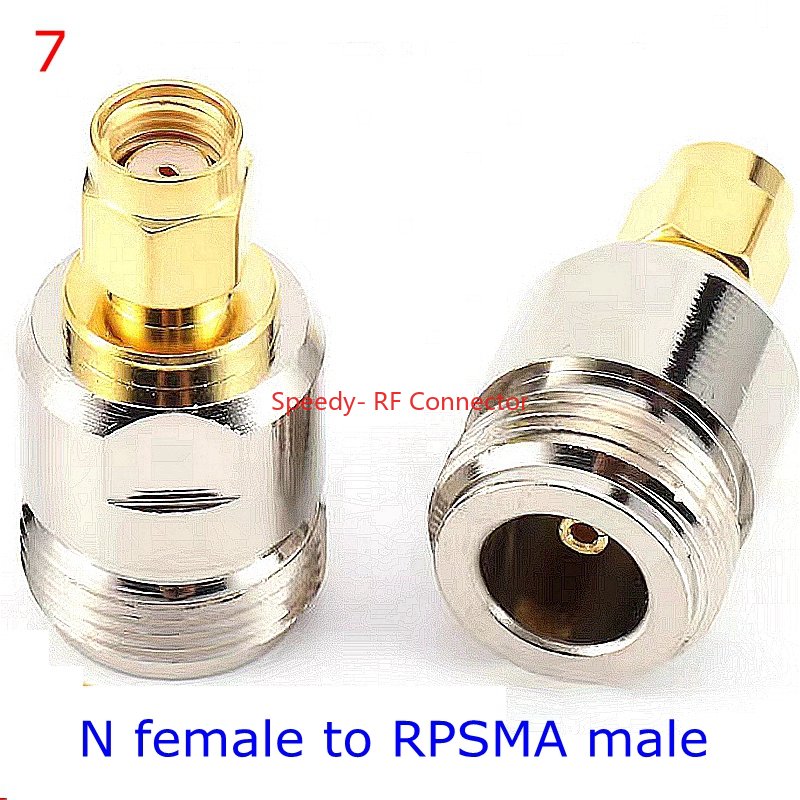 Conector recto de brida de 4 orificios L16 N a SMA macho hembra L16 tipo N a brida RPSMA mamparo con tuerca de junta tórica adaptador a prueba de agua: Oro