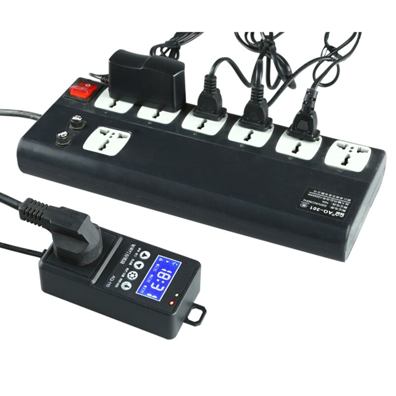 Aquarium Smart Timer Switch Socket Light Controller Lamp Dimmer Modulator Fish Tank Device