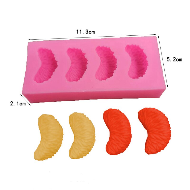 Diy Macaron Kaars Siliconen Mal Voor Kaars Zeep Maken Cupcake Cake Dessert Bakken Mallen: Orange petals