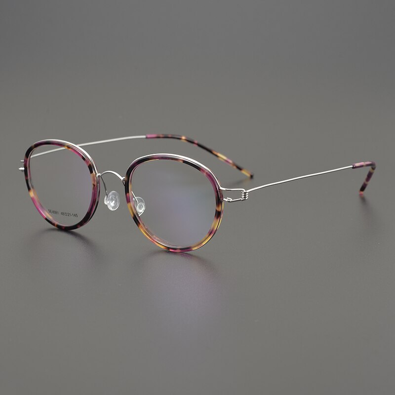 Denemarken Retro Ronde Brillen Titanium Brilmontuur Mannen Vrouw Schroefloos Ultralight Handgemaakte Recept Brillen Optische