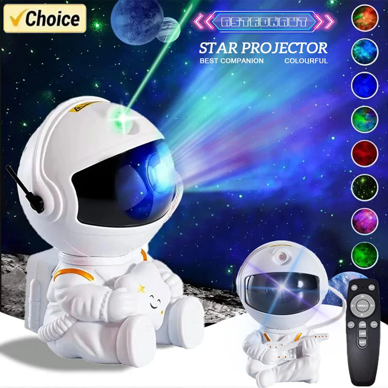 Sternprojektor, Galaxie-Nachtlicht, Astronaut, Weltraumprojektor, Sternenneebel, Decke, LED-Lampe für Schlafzimmer, Zuhause, dekoratives Kindergeschenk