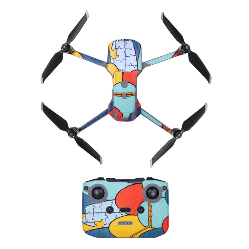 1Set Waterproof PVC Stickers Art Decal Protective Film for DJI Mavic Air 2 Drone LX9A: Chocolate