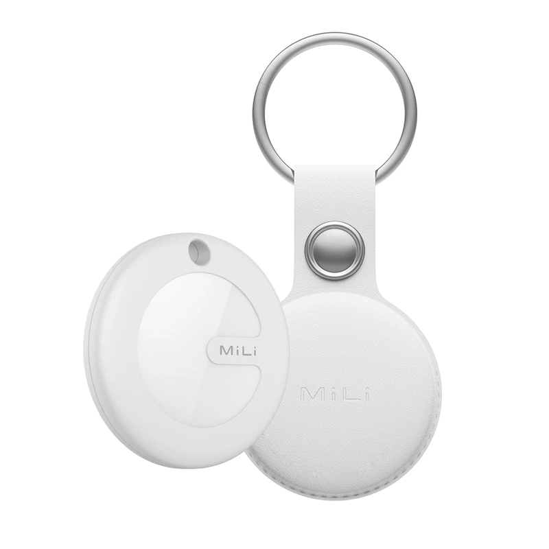 Mini rastreador inteligente con Bluetooth, localizador portátil con Bluetooth, Google Find My Device para Android, buscador de llaves de artículo antipérdida: Rosa
