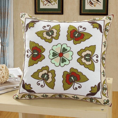 Für Hochzeit Sonne Liege Kissen Bestickt Amerikanischen Schaukel Stuhl Strand Kissen: butterfly green