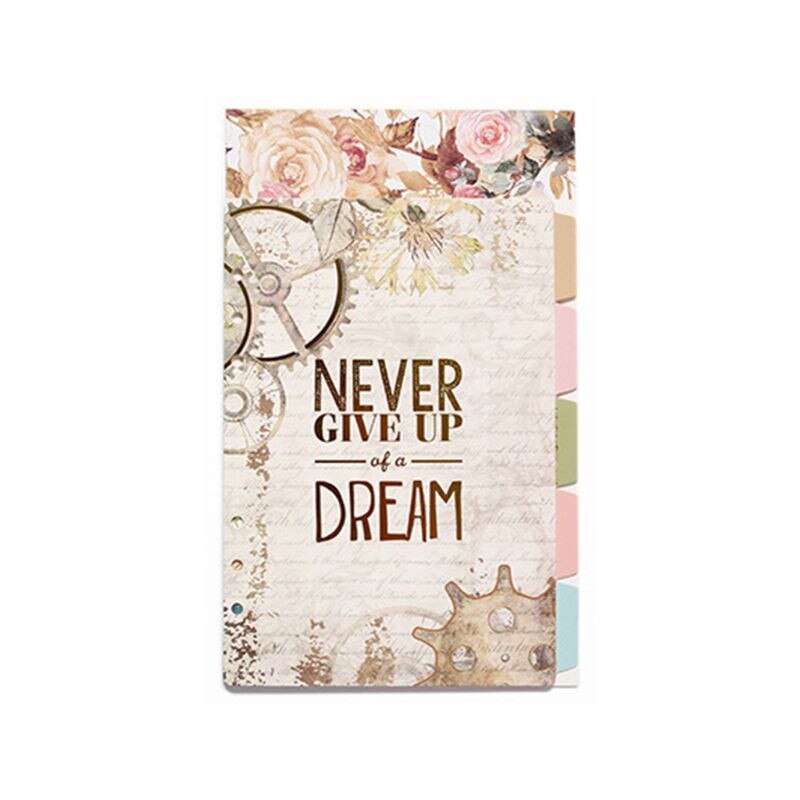 1Set A5 A6 Loose Leaf Notebook Divider 6 Hole Index Separator Diary Paper Planner Binders Students Staionery Supplies: B / A5