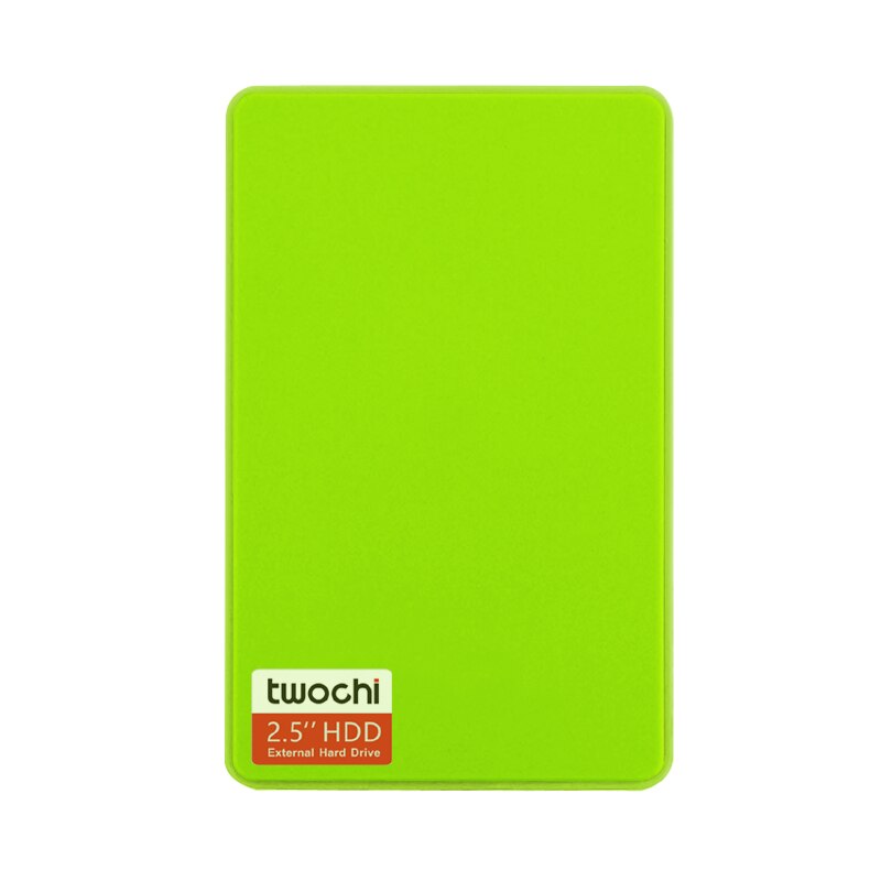 TWOCHI A1 5 Color Original 2.5'' USB3.0 External Hard Drive 60GB Storage Portable HDD Disk Plug and Play On: Green