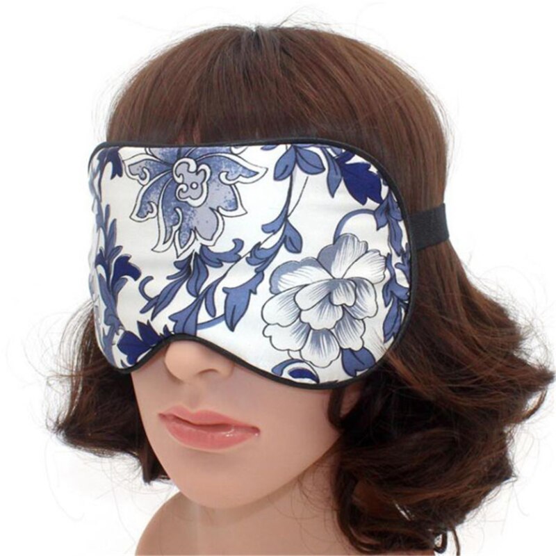 Simulatie Zijden Oogmasker Double-Side Shading Slaapmasker Slapen Eye Cover Blinddoeken Slaapmasker Gezondheid Slaap