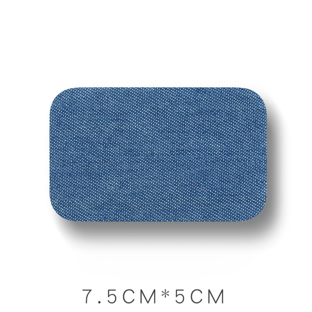 Denim Patches Heat Transfers Iron On Sew Reparatie Jeans Elleboog Knie Terug Patch Voor Kleding Stickers Decoratieve Applicaties: B-Sky Blue