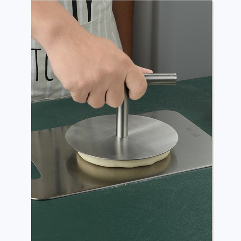 Presse à Tortilla ronde avec poignée en acier inoxydable, outil de cuisine pratique pour la maison, pression manuelle, tarte, croûte, pâtisserie