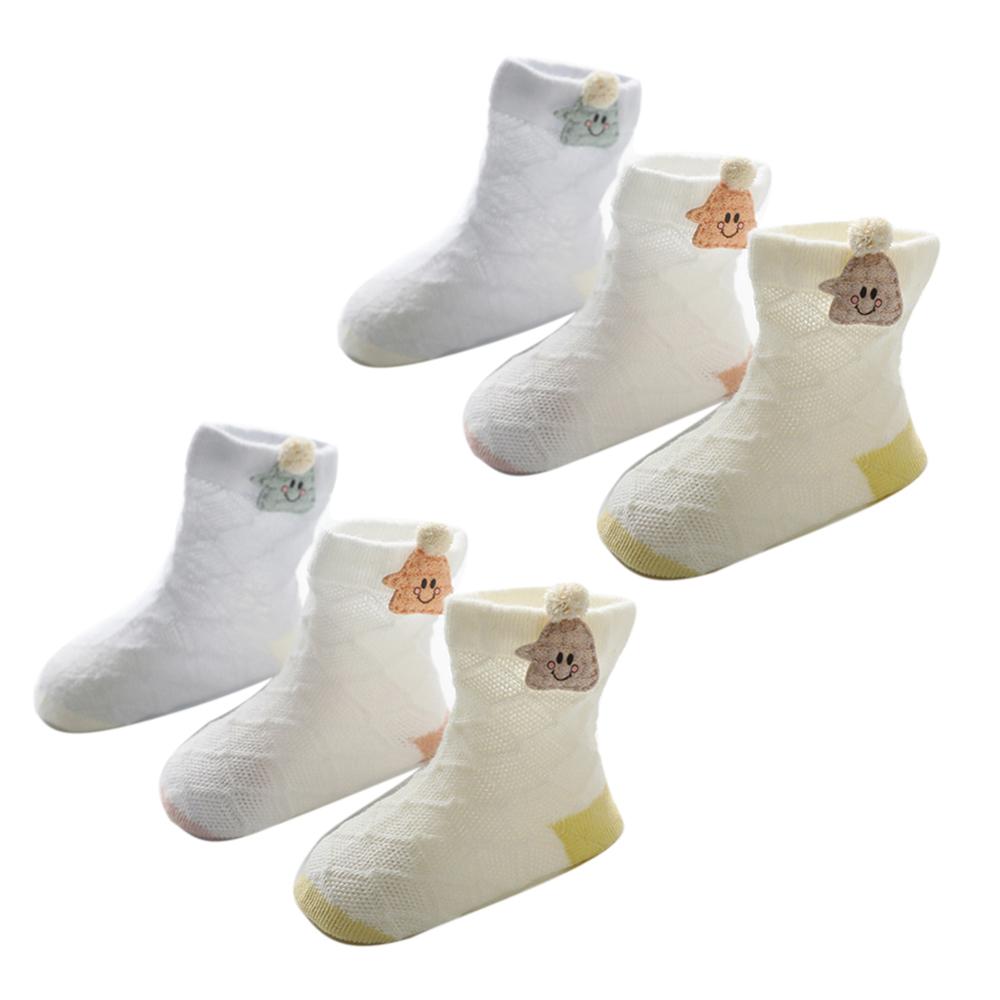 Sokken Baby Dier Cartoon Baby Jongens Meisjes Sokken Mesh Midden Buis Vloer Sokken Ademend Warme Comfortabele Antislip 3pairs