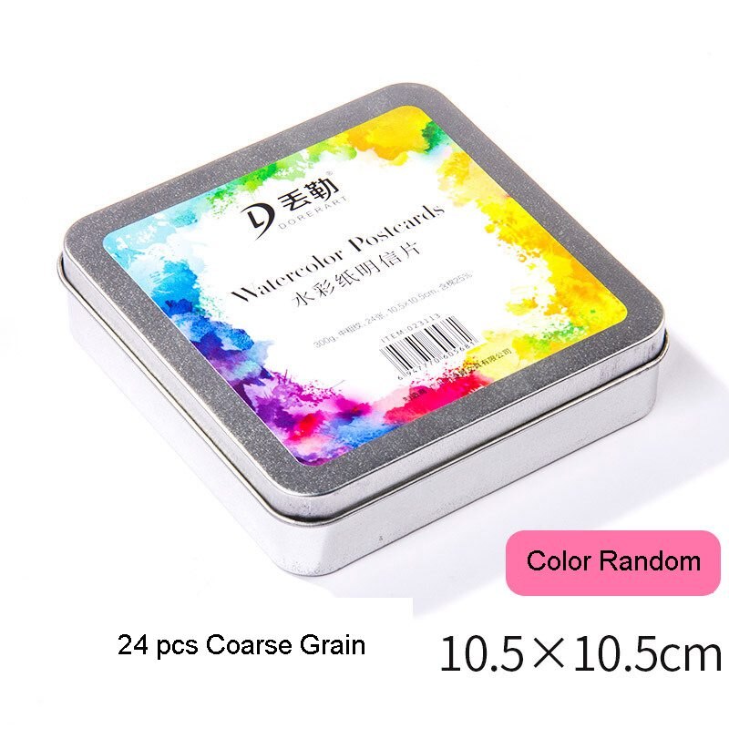 Dorerart rond coton aquarelle papier bloc carte postale 300g Aquarelle peinture papier peint à la main Aquarel Art fournitures: Violet