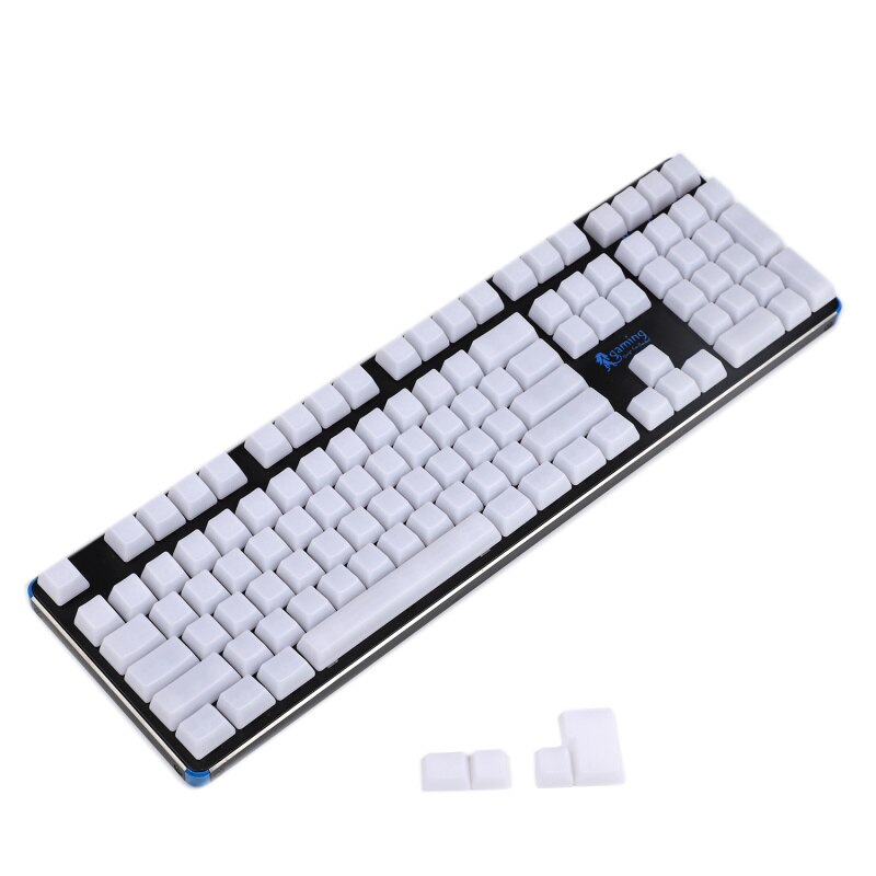 YMDK 1.5mm ABS 108 87 61 ANSI ISO Blank Milk Fog OEM Profile Shine Through Keycap For MX Mechanical Keyboard RGB GK61 Womier 66: 108 ANSI plus 4 ISO