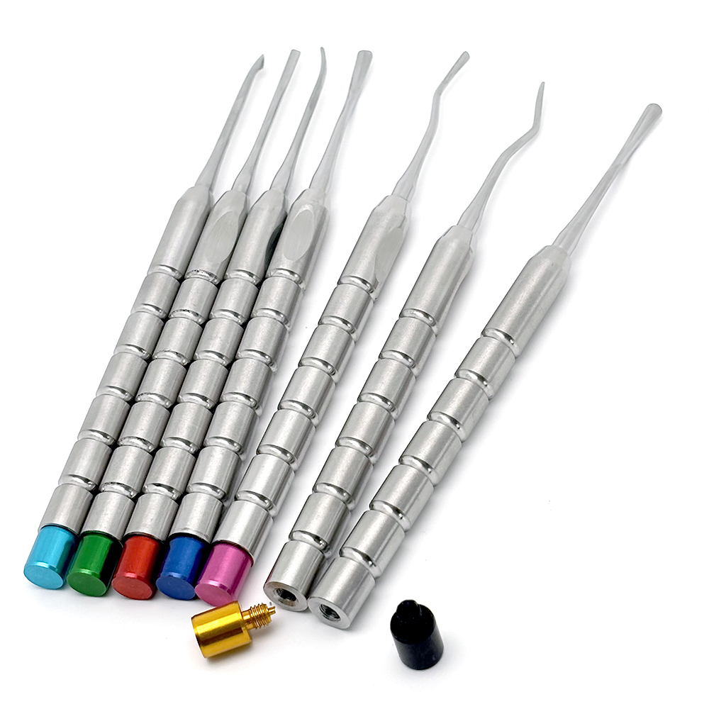 Kit Dental Luxating, cuchillo elevador de diente de raíz, extracción de aleación de titanio, herramienta de dentista mínimamente invasiva