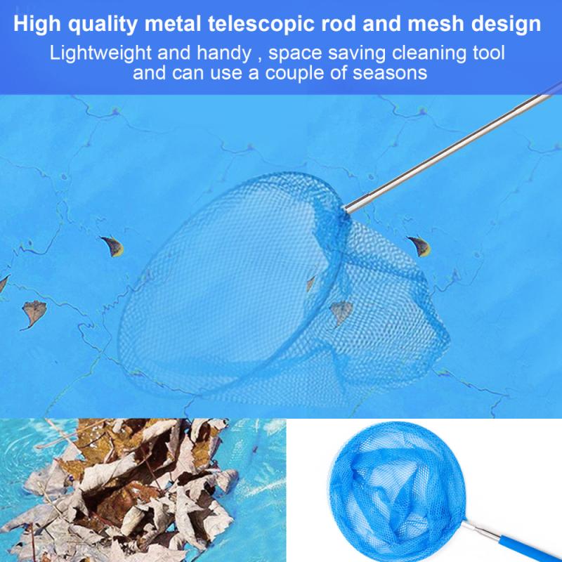 Universal Telescopic Pole Pool Cleaning Net Cleaning Tools Swimming Pool Rubbish Leaf Salvage Mesh Catcher Cleaner