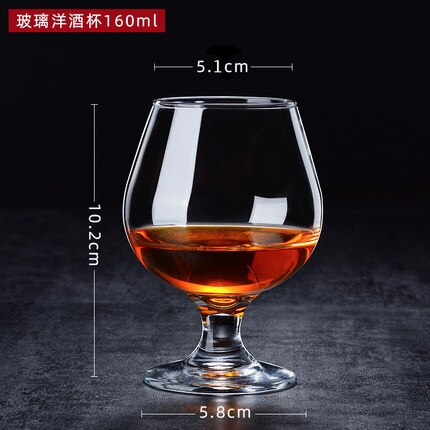 Copa de vino tinto de estilo europeo, vaso de cristal clásico, Brandy, cóctel, whisky, cerveza, Vodka, Margarita, Bar, Drinkwar: 160ml 1pcs