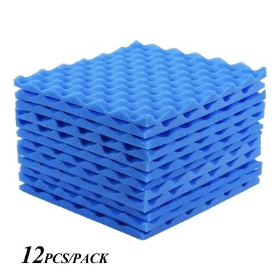 12 Pack Studio Akustische Schäume Tafeln Klang Isolierung Schaum 30*30 cm/12 * 12in Musik Teile: Blau