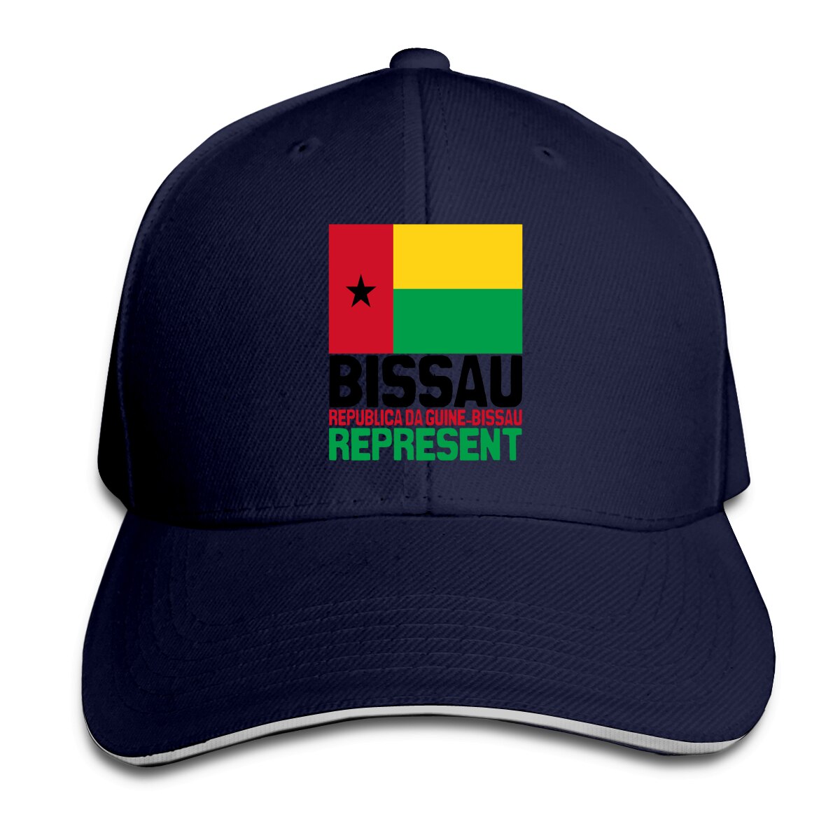 Guinee Bissau Represent-Gorras de Golf para hombre y mujer, gorros divertidos de estilo hip hop R330, 1 unidad: Azul marino