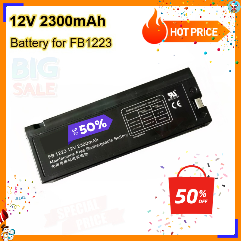 Wiederaufladbare Batterie für FORBATT FB1223 Blei-Säure 12V 2300mAh für Mindray Monitor FB 1223 Wartungsfreie Ersatzbatterie