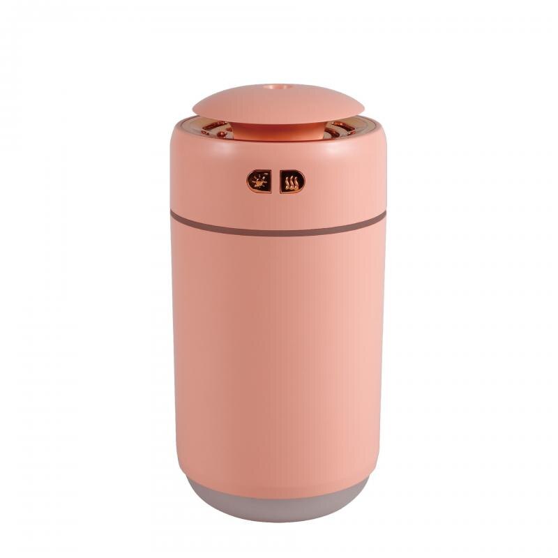 Mini Luchtbevochtiger 400Ml Aromatherapie Etherische Olie Diffuser Huishoudelijke Auto Usb Fog Maker Ademhaling Nacht Lamp Levert: 02 pink