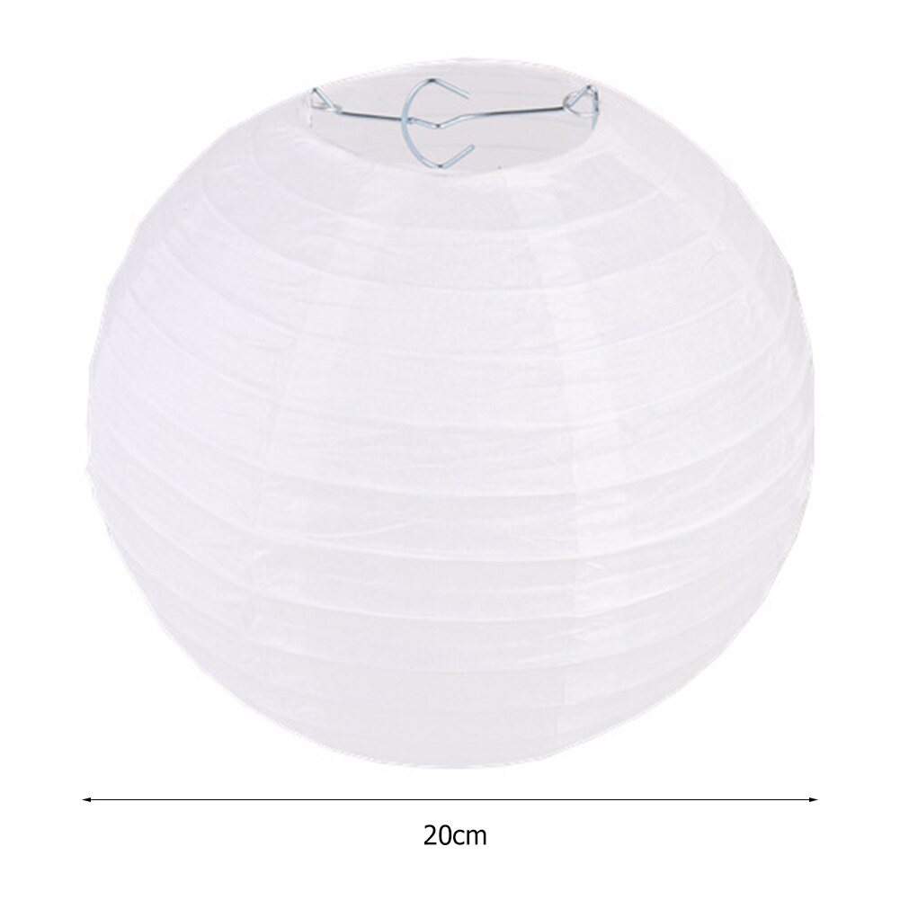 Lanterne di Carta cinesi Matrimonio All'aperto di Fidanzamento Festa di Compleanno FAI DA TE Luce Della Lampada Decorativa Borsette Palle: 8inch 1pc