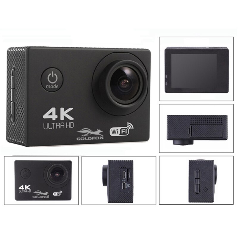 Ultra HD 4K Action WiFi Della Macchina Fotografica Videocamere 16MP 170 Go Cam Deportiva 2 pollici di Schermo F60 F60R Impermeabile di Sport camera pro 1080P cam