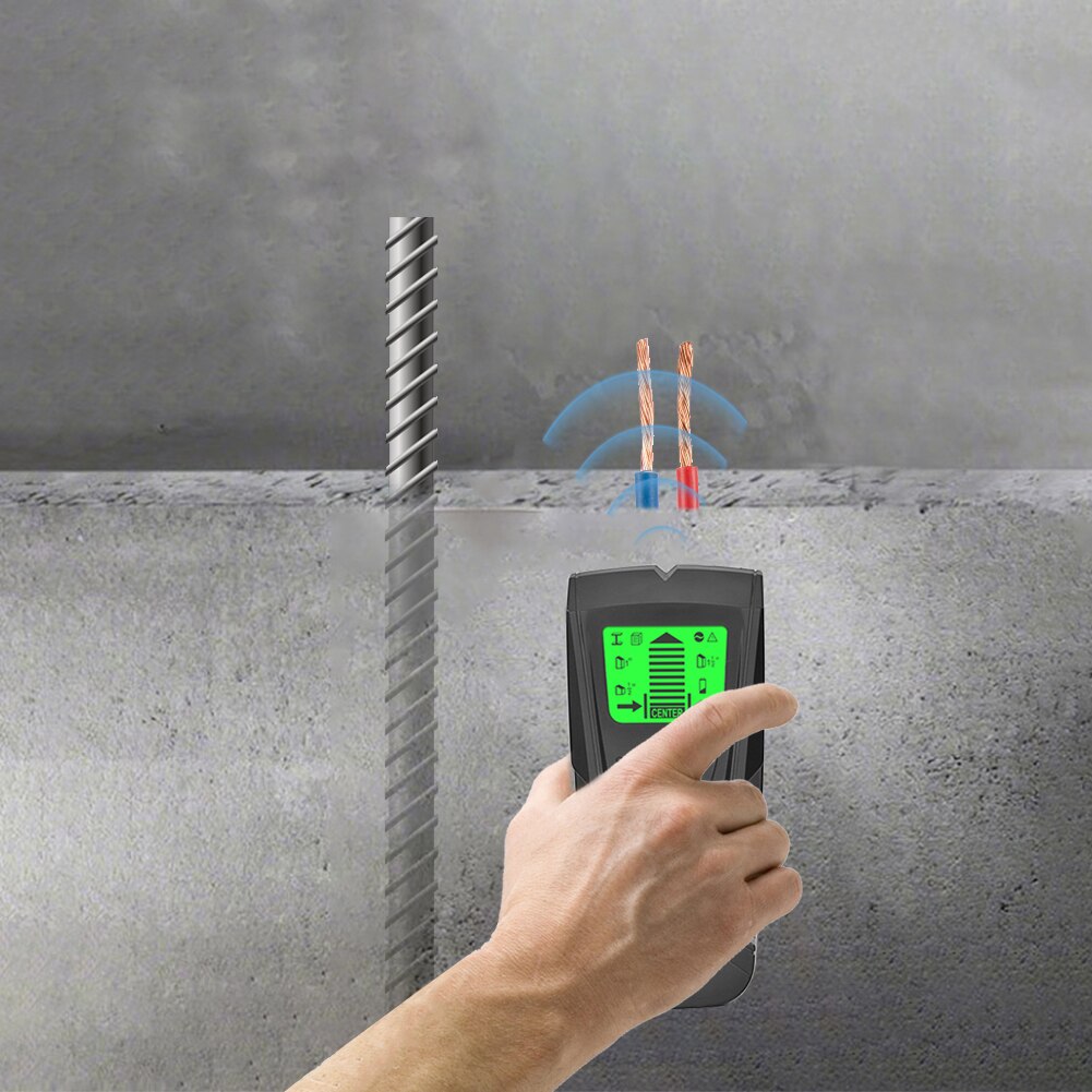 3 in gereedschap metaaldetector wandscanner draad digitaal led-display houten noppen 1 batterijen draagbare elektrische zoekfunctie