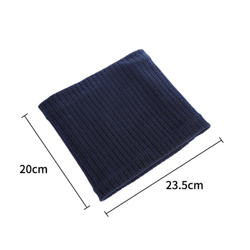 Winter Knitted Plush Thick Neck Scarf Women Men Cashmer-Like Collar Warm Rings Scarves Outdoor Sport Men Collar Infinity Snood