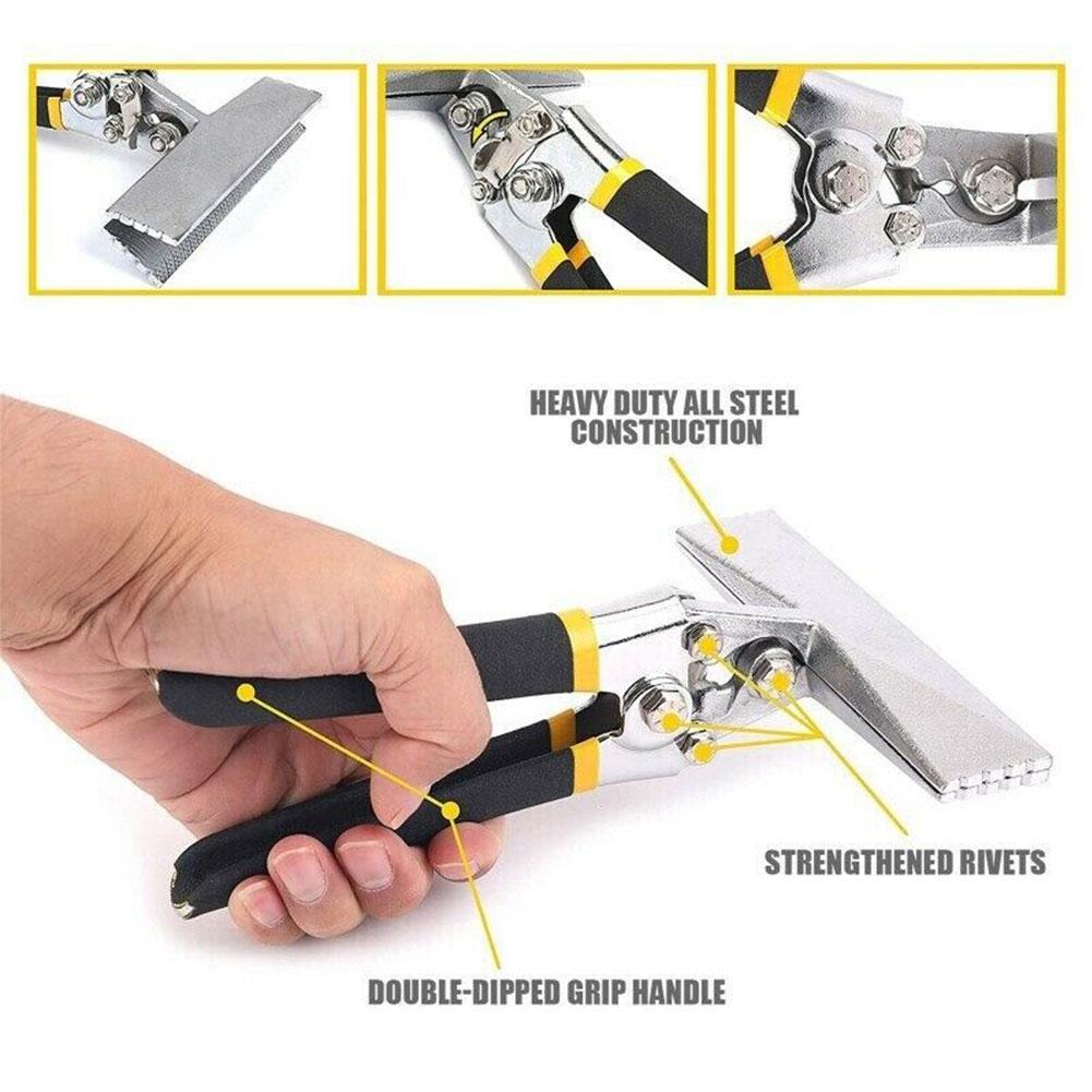 Sheet Metal Plier Sheet Metal Seamer Flatten Bending Folding Seaming Crimping Pliers Straight Bent