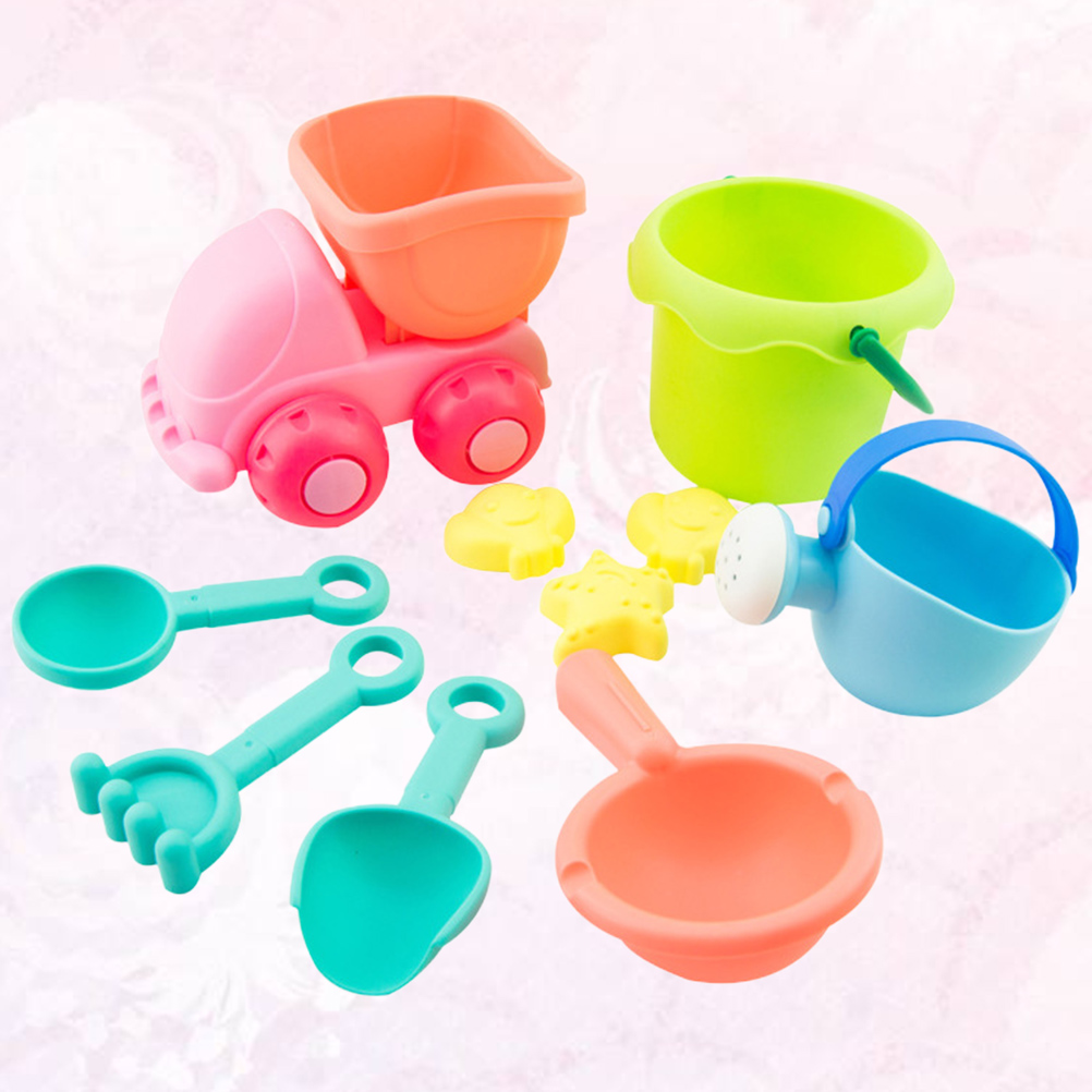 10Pcs Beach Toys Set Interesting Funny Durable Sand Molds Shovel Bucket