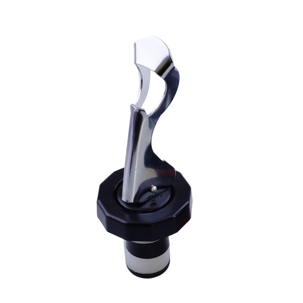 1Pc Wijn Druk Vacuüm Afdichting Plug Wijnfles Stop Servies Wijn Flessenstop Wijn Set Lekvrije Cap keuken Tool: black white
