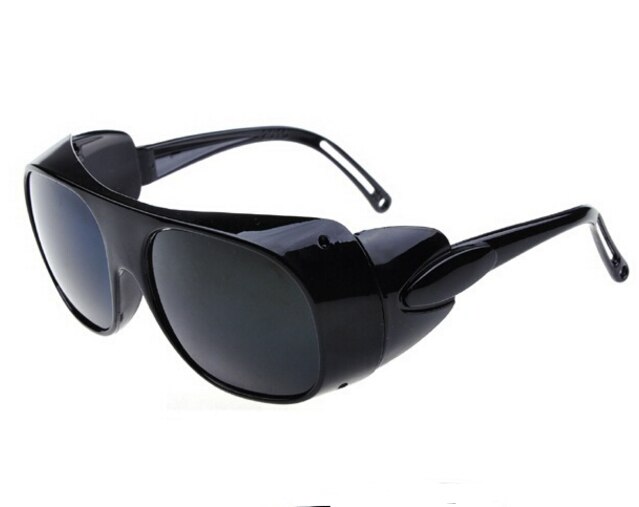 Gafas de seguridad antiimpacto, lentes protectoras para trabajos de soldadura, lentes de espejo de viento, Lentes de vidrio óptico, 4 colores: black