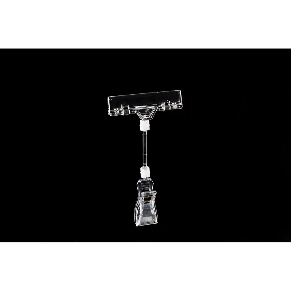 Pop Rotatie Clear Prijskaartje Houder Met Draaibare Clip