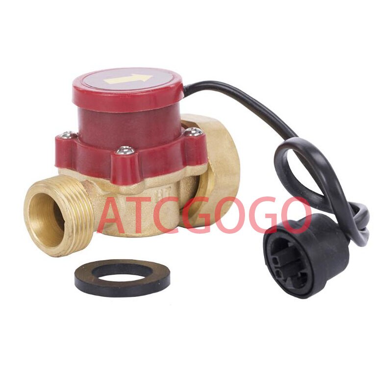 G1 To 3/4 Water Pump Flow Switch Magnetic Circulation Boosting Pump Full Coppe Pressure Original Waterproof Control Sensor