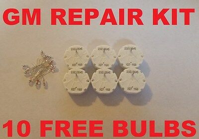 6 STEPPER MOTOR SPEEDOMETER INSTRUMENT CLUSTER GAUGE REPAIR KIT +10 FREE BULBS