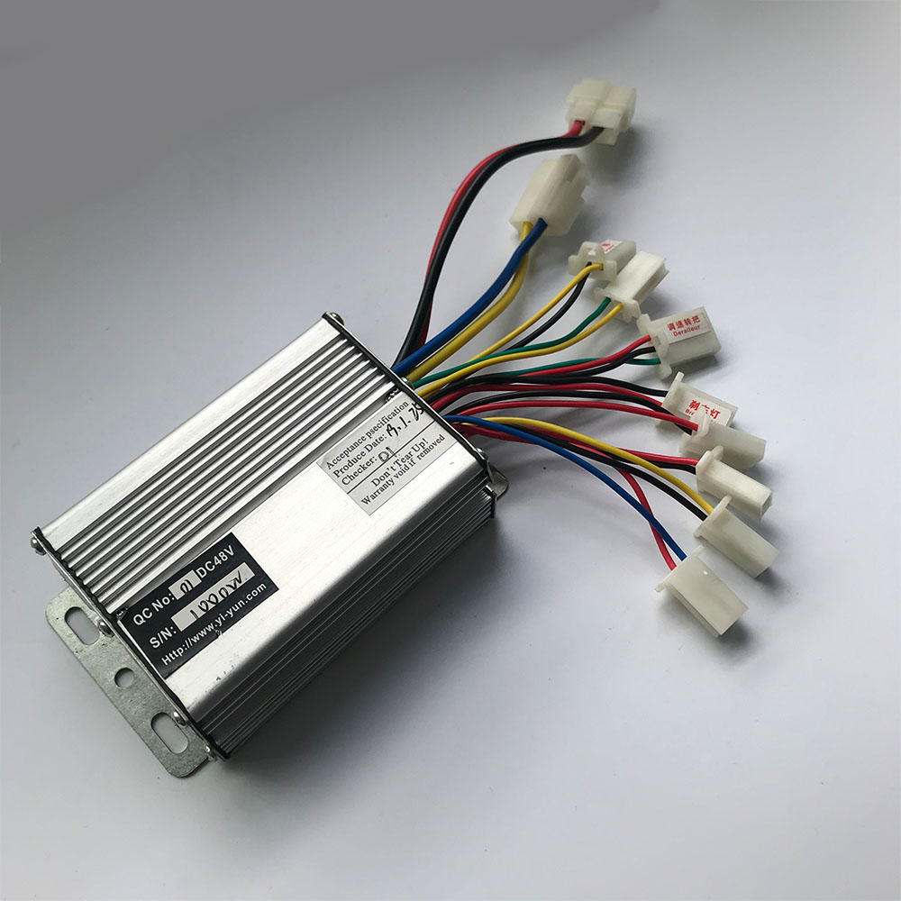 12v 24v 36v 48v 250w 350w 500w 1000w dc elektrisk sykkelmotor børstet kontrollerboks til elektrisk sykkelscooterkontroller  yk31c: 48 v 1000w yk33 hvit