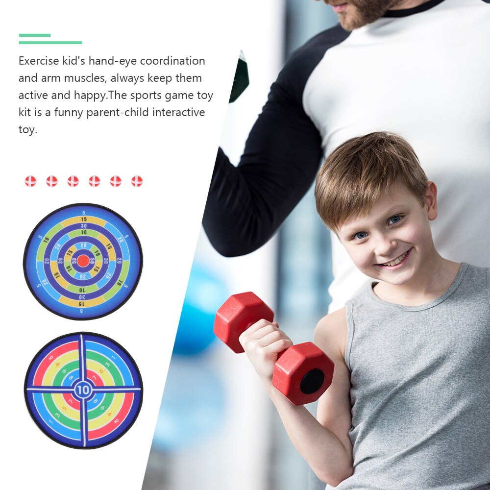 2 Sets Party Target Outdoor Dart Board Game for Boys and Girls