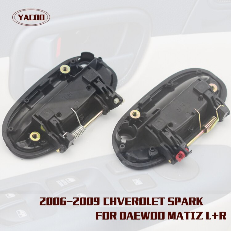 1 PAIR FRONT EXTERIOR DOOR HANDLE FOR CHEVRLOET SPARK DAEWOO MATIZ OEM:96601472 96601473
