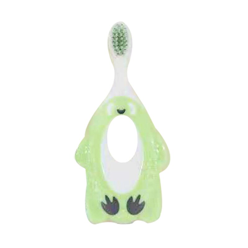 1Pc Training Toothbrush for Kids Toddler Cartoon Child Protection Tooth Brush 1~6 Years Old Baby Dental Gum Care: Green