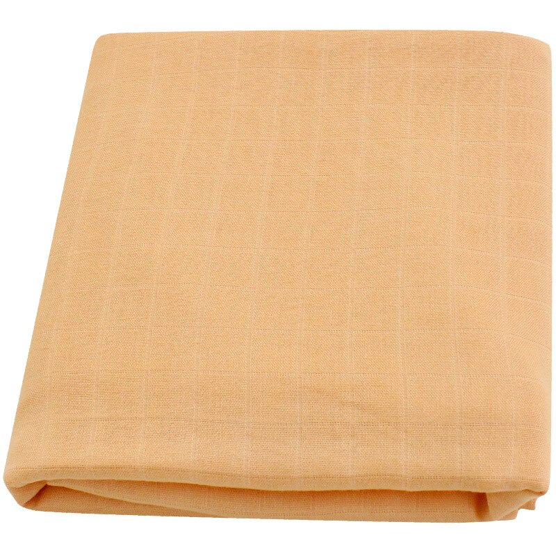 Newborn Manta Baby Swaddle Muslin Blanket Baby Deken Newborn Accessories Muslin Gasas Bebe Algodon: Yellow