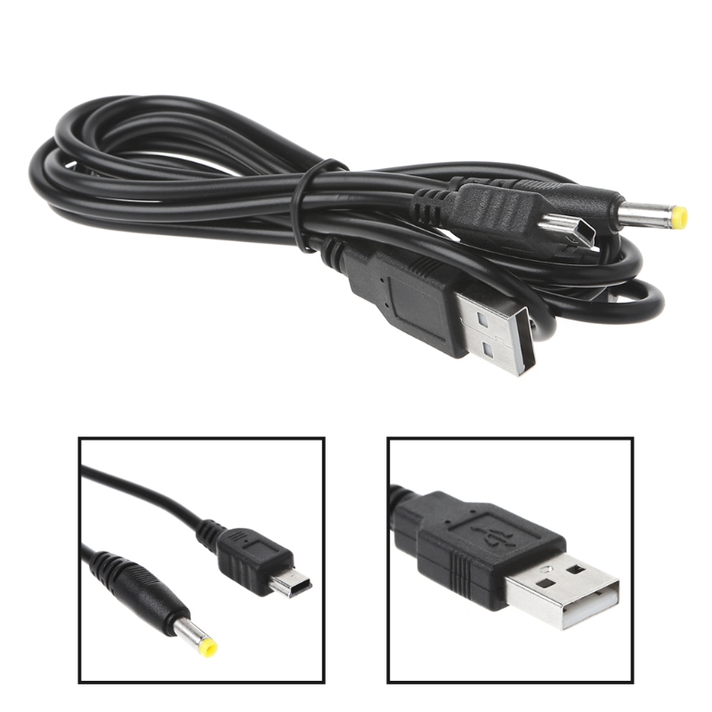 1.2m 2-In-1 USB Data Cable Charger Charging Cord For PSP 2000 3000 Gaming Accssories