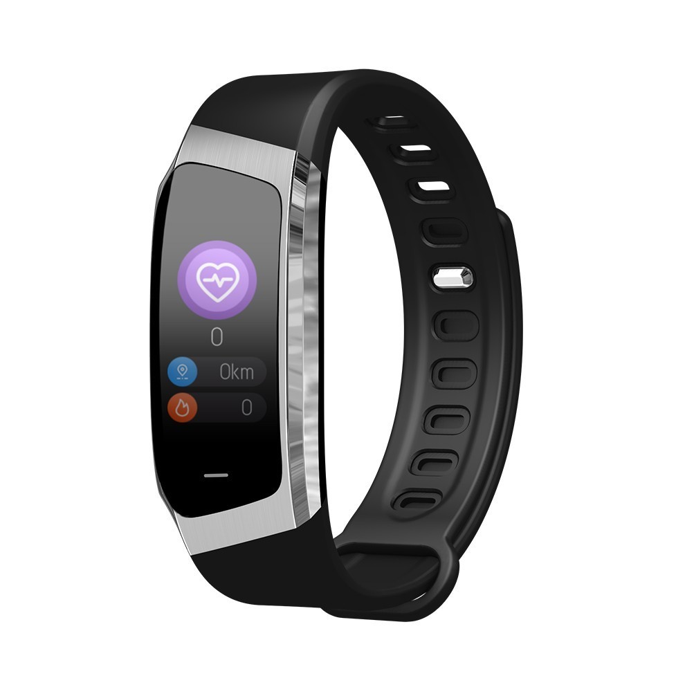 SeenDa E18 Smart Uhr Sport Männer Armbanduhr Fitness Tracker Smart Uhr Für Android Und IOS Telefon Bluetooth Frauen Smart Uhr: Black and Silver