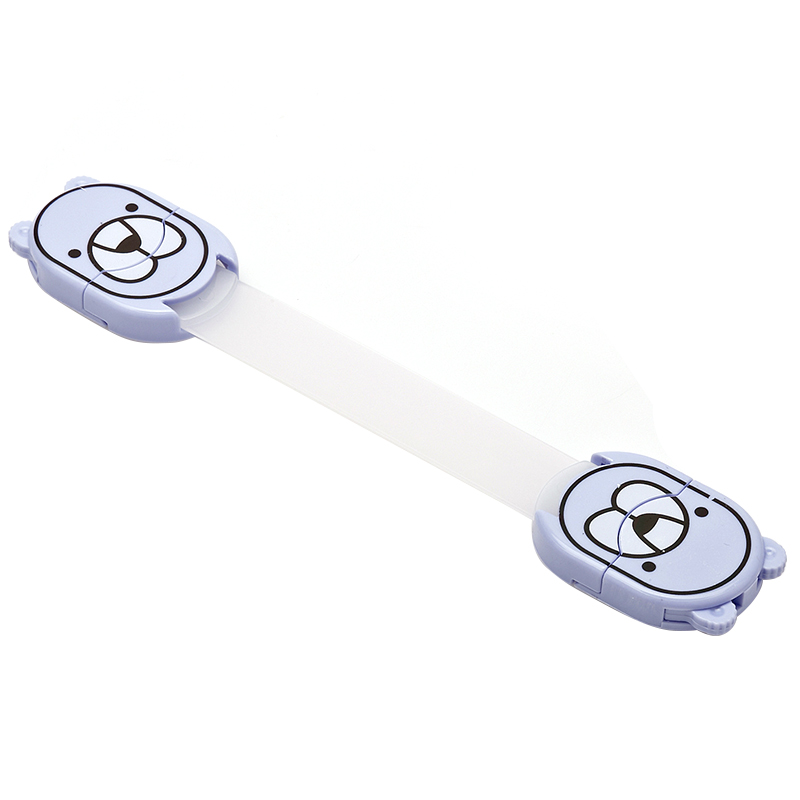 Cerradura de seguridad con dibujos animados para niños, productos de protección para el inodoro, cajón del refrigerador, antirclip, bloqueo de protección de seguridad para armario: 01