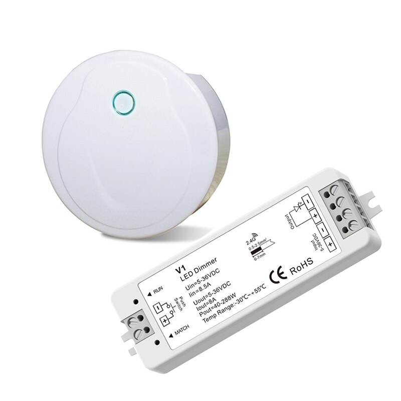 Wifi led lysdæmper rgb rgbw rgbcct strip controller ufo wifi til rf konverter 12v-24v arbejder med  v1/v3/v4/v5 trådløse modtagere: Wifi og  v1