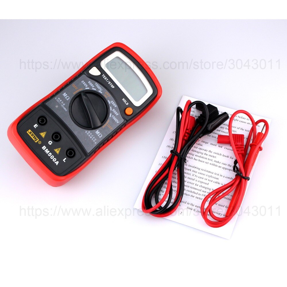 Digital Insulation Resistance Tests Resistance Meters 250V/500V/1000V Electrician tools 1999 Count Multimeter Megohmmeter Megger