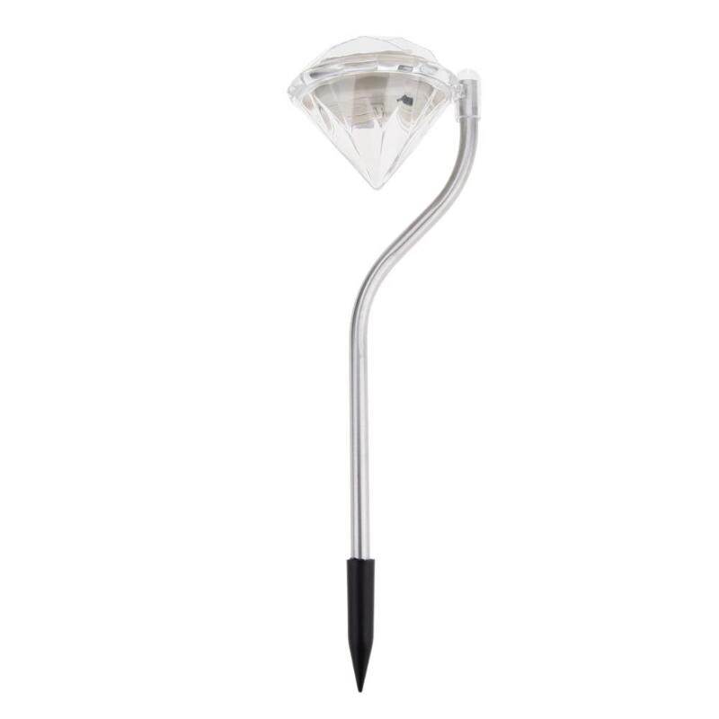 4 st solar led diamantlampa landskap innergårdsbelysning trädgårdsväg vägg gräsmatta dekoration utomhus villa ljus