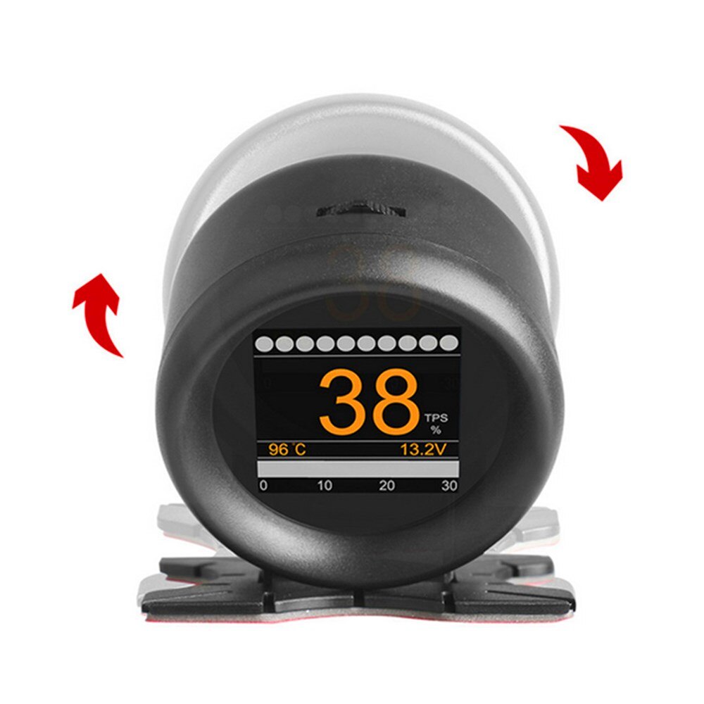 AUTOOL X60 Car OBD GPS HUD Digital Meter Alarm Speed Water-Temp Gauge for 12V OBD-II Standard Vehicles Automotive Display Hud